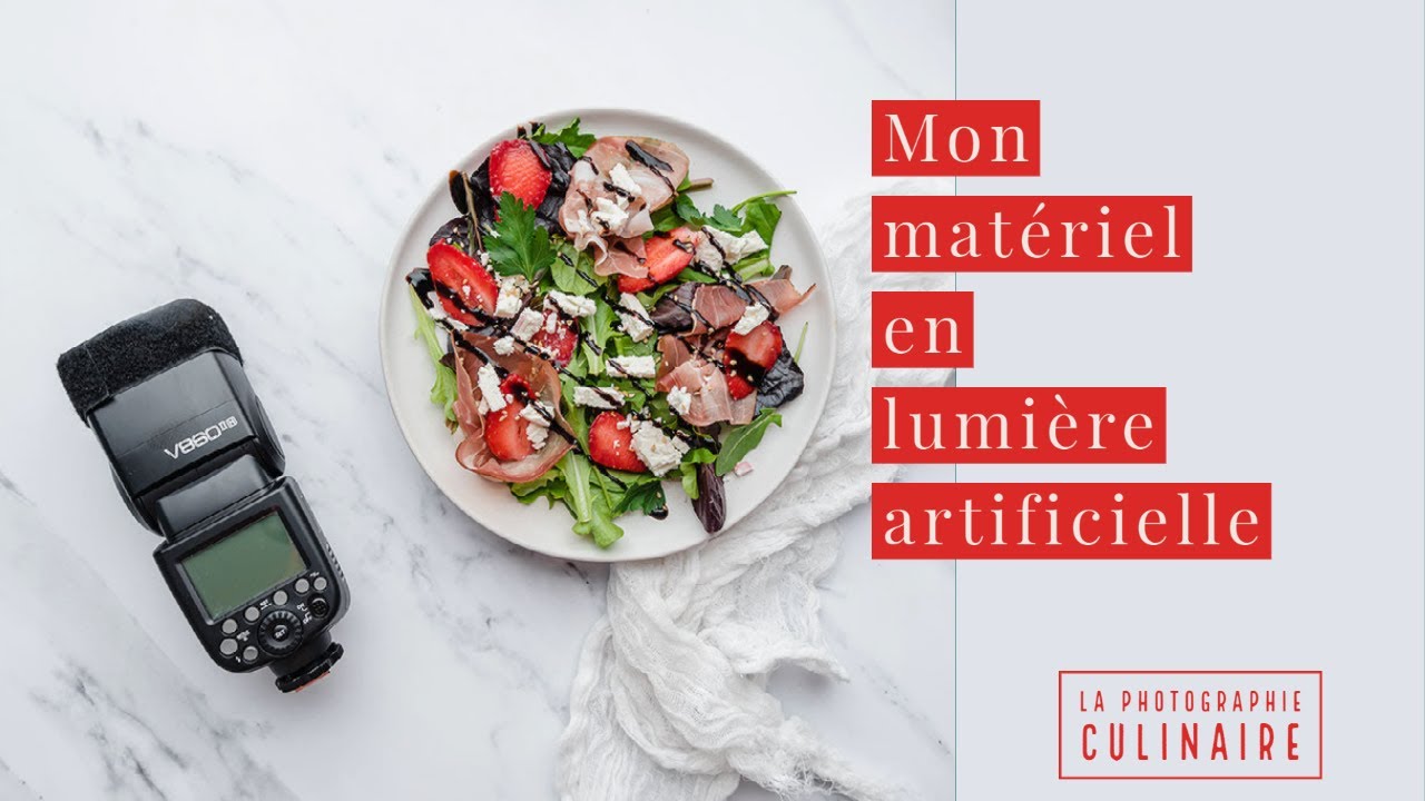 Mon matériel en lumière artificielle pour la photo culinaire