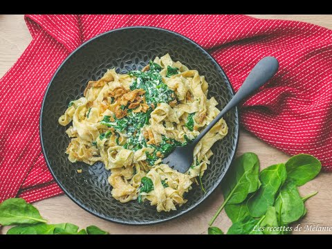 Recette de tagliatelles fraîches ricotta/épinards