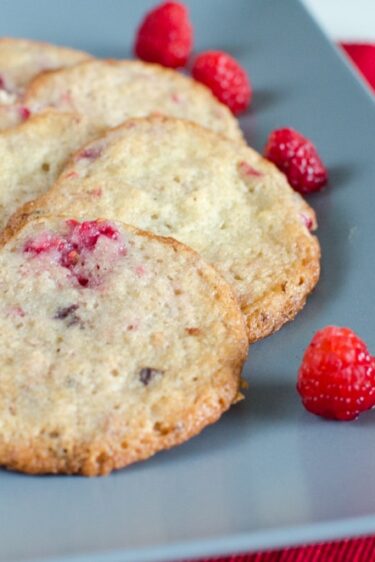 Cookies framboise et chocolat