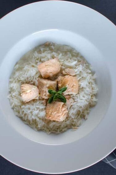 Blanquette de saumon à la vanille
