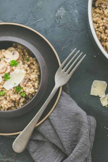 Risotto de sarrasin aux champignons