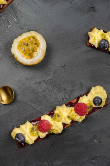 Tartelettes fruits rouges et passion