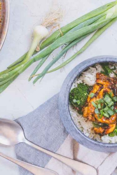 Poulet à la mongole avec Cristel
