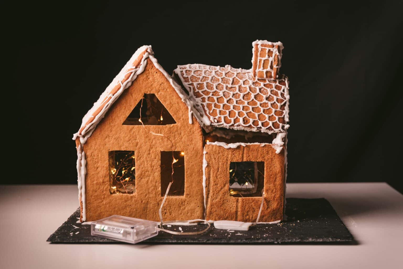 Maison en pain d'épices comestible pour les fêtes