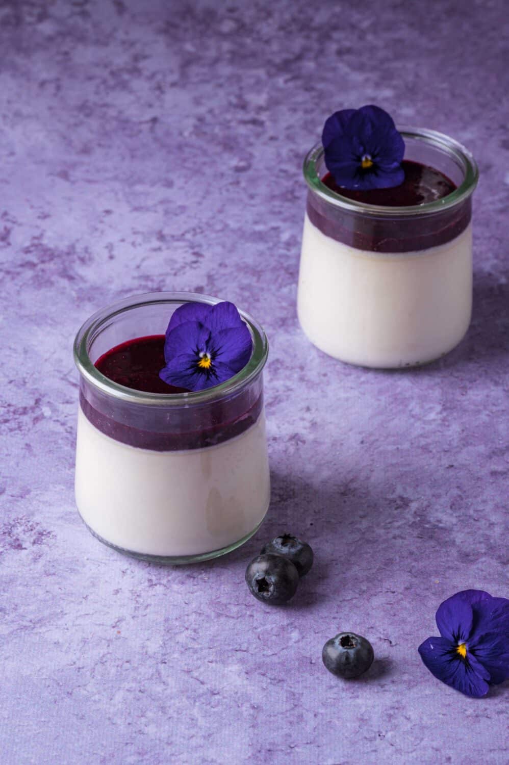 Panna cotta à la myrtille : une alliance subtile entre crème onctueuse et acidité fruitée pour un dessert aussi beau que délicieux.