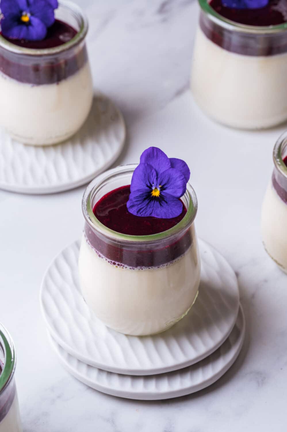 Panna cotta à la myrtille