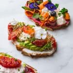 idées de tartines originales pour un brunch élégant maison