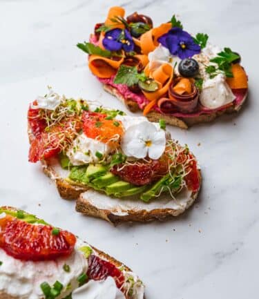 idées de tartines originales pour un brunch élégant maison